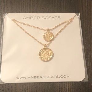 Amber Sceats double coin necklace